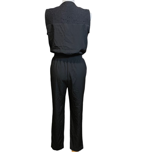 Ann Taylor Black V-Neck Sleeveless Romper Pantsuit.  Size S - Picture 3 of 8
